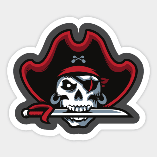 Scary Dead Pirate Sticker